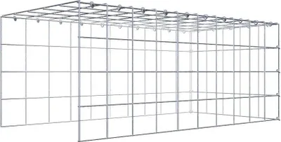 Produktbild von Anbaugabione Typ 4 100 cm x 40 cm x 50 cm (L x H x T), Maschenweite 10 cm x 10 cm, C-Ring