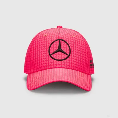 Produktbild von Mercedes Team Lewis Hamilton Col Fahrer Baseballkappe, Neon Rosa, 2023