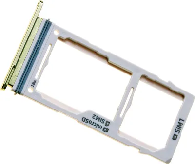 Produktbild von Samsung Galaxy S10e Dual SIM (SM-G970F) Original Ersatz Simkartenhalter und SD Card Tray, Kanariengelb
