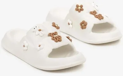 Obrázek produktu pro Dámské pantofle Pantofle Pěnové koupací pantofle Ker White Velikost 38/39