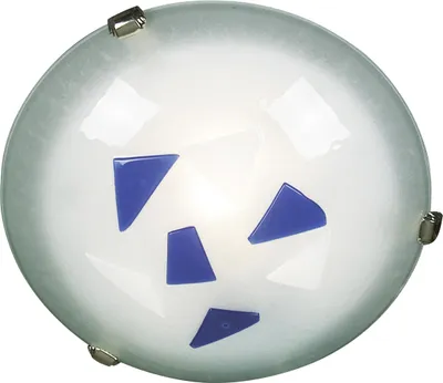 Produktbild von Näve Leuchten Glasdeckenleuchte Glasdeckenleuchte Deckenleuchten - Glasdeckenleuchte, Deckenlampe aus Metall und Glas in blau, 10 cm hoch, Ø 30 cm, E27-Fassung