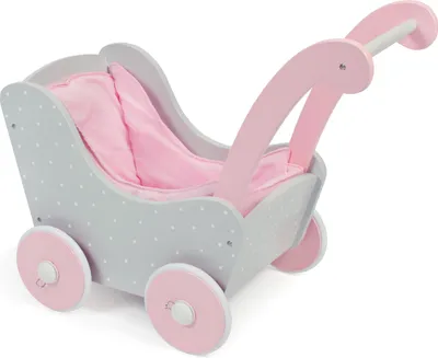 Produktbild von Bayer Chic 2000 Holz-Puppenwagen - Farbe: Puntos grey; 425 91