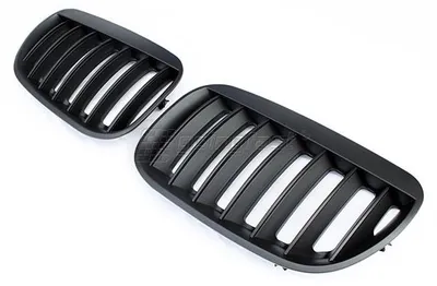 PREMIUM Kühlergrill Sportgrill Gitter Front Grill Schwarz für BMW X5 E53 – Produktansicht