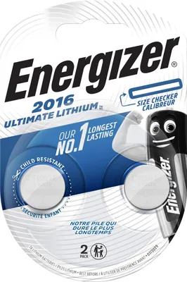Produktbild von ENERGIZER Batterie Lithium CR2016 3V (2er Blister)