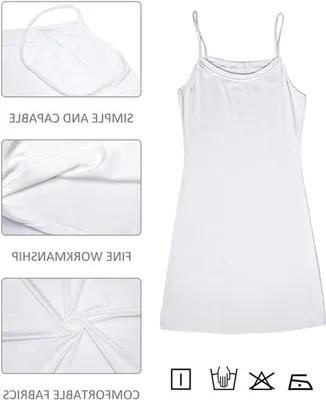 Elegantes und atmungsaktives Nachthemd mit Spaghettiträgern für Frauen - Leichtes Mini-Negligee für ein komfortables