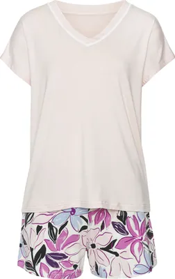 Produktbild von LASCANA Shorty 2 -teilig rosa-geblümt Größe 32/34