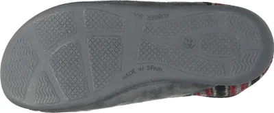 Produktbild von Manitu Herren Hausschuh Slipper Schlupfschuh geschlossen Karomuster, Größe:44 EU, Farbe:Grau