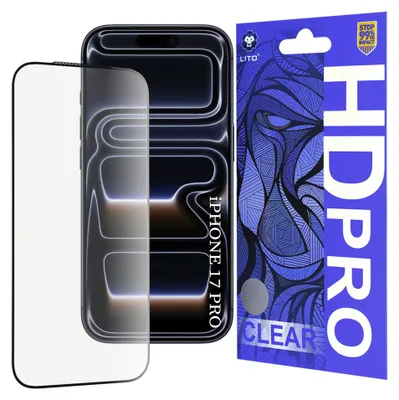 Obrázok produktu pre Lito - HD Pro Clear ochranné sklo pre iPhone 17 Pro – čierna