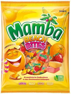 Image de Mamba® 119428 Mamba® BEACH BiTES Kaubonbons 160,0 g