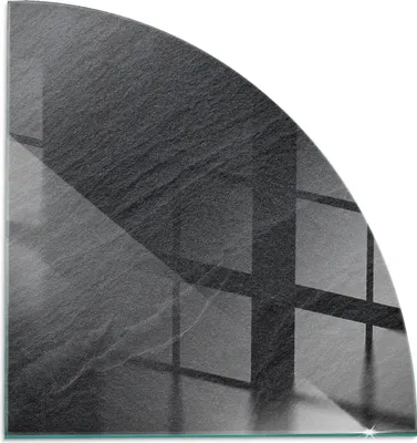 Produktbild von Textur von Naturstein – Glasbodenplatte für – Kaminofen – Kaminplatte Glas – Schutzglas – Funkenschutzplatte –Glasbodenplatte Feuerfeste – Hitzeschutzplatte – Bodenschutz aus Glas – 1/4 100x100 cm