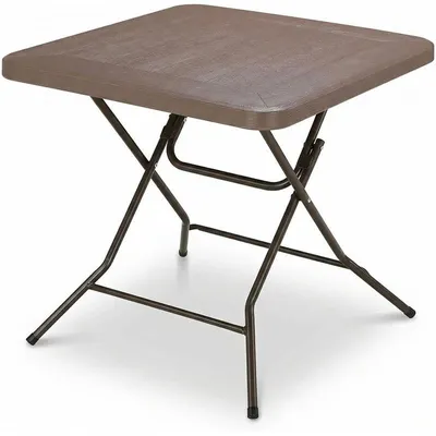 Obrázok produktu pre Skladací záhradný stôl MF80, 80 x 80 x 74 cm, hnedý