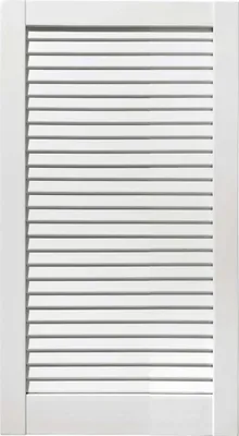 Produktbild von ben+camilla.com geschlossene Lamellentür 71,7x39,4cm weiß PREMIUM LACKIERT Massivholz Kiefer