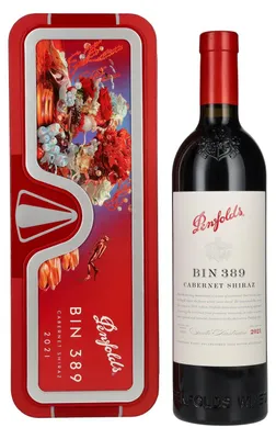 Produktbild von Penfolds BIN 389 Cabernet Shiraz 2021 14,5% Vol. 0,75l in Geschenkbox
