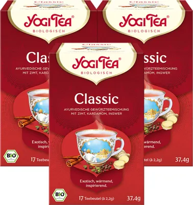 Produktbild von 3 x  YOGI TEA Classic Chai | 6 x 37,4g