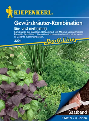 Artikelbild 1 von 'Gewürzkräutermix (Saatband)' aus der Kategorie Saatbänder & Saatplatten
