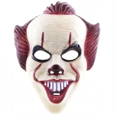 Produktbild von Pennywise Horror Clown Maske – ES Kostüm Zubehör für Damen, Herren & Kinder – gruselige Maske für Halloween, Karneval & Fasching