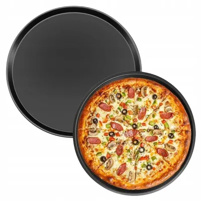 Produktbild von Elhandel Pizzaform 29cm, runde Backform für Tarte, schwarz