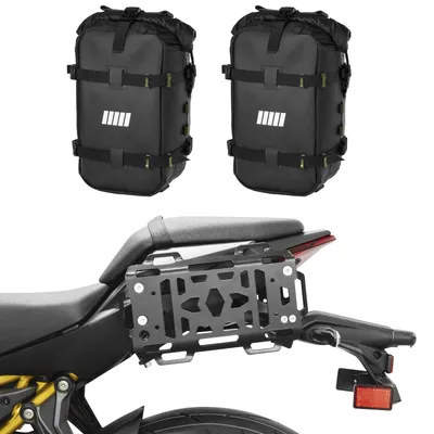 Zdjęcie produktu dla Zestaw uchwytów bocznych ZIEGER wraz z torbą SCHNORR Bumberbag (para)  – pasuje do motocykla Kawasaki Z650S