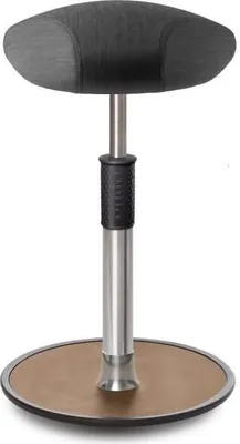 Produktbild von Sitz- Stehhocker Free Tall Triangel kvadrat Remix Salz&Pfeffer Chrom /Natur.