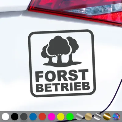 Produktbild von PantherPixel Forstbetrieb Forstwirt Aufkleber Forstbedarf Sticker Auto Geschenkidee Farbe Dunkelgrau