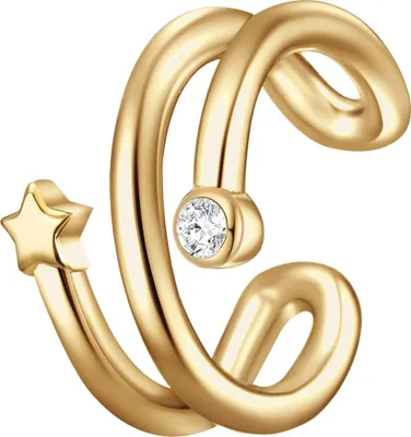Produktbild von Glanzstücke München Ohrklemme Stern Sterling Silber Zirkonia 50083182