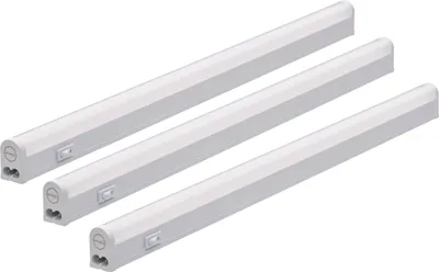 Produktbild von 3er Set Oktaplex Unterbauleuchte Küche 54 cm Unterschrankleuchte warmweiß 3000K 9W mit Schalter