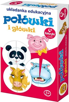 Zdjęcie produktu dla KUKURYKU Połówki i główki - układanka dla dzieci 60352
