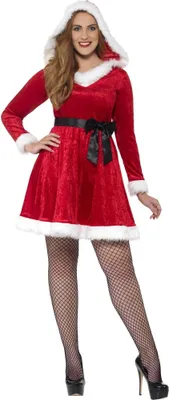 Image de Smiffys - Ensemble Costume Femme SM1955 (XXL) (Rouge/Blanc)