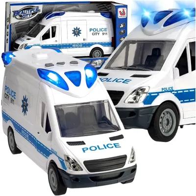 Produktbild von QULKI Police Auto City Spielzeugpolizei mit Licht & Sound