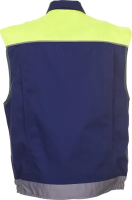 Produktbild von Planam Weste Visline, Gr. 2XL marine/gelb/zink