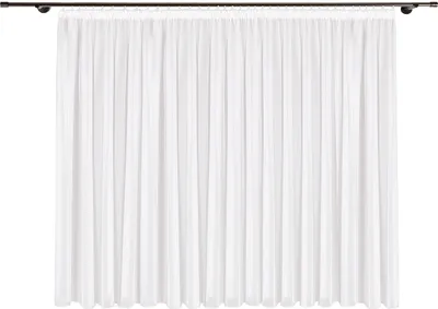 Produktbild von Store "Mali" transparent in weiß mit Kräuselband 450cm x 150cm