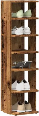 Produktbild von "2026 Promotion" Schuhschrank, moderner Schuhkommode, Altholz-Optik 28x27x102 cm Holzwerkstoff - Schuhregale CC31694