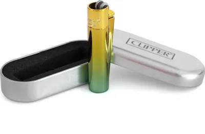 Produktbild von Clipper Metall Feuerzeug: Green Icy
