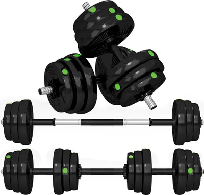 Produktbild von SPORTNOW 2-in-1 Hantel Set, 25 kg verstellbar Dumbbell Set mit 12 Hantelscheiben