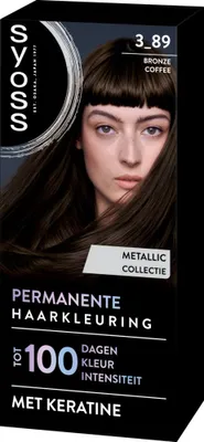 Produktbild von SYOSS – Coloration 3-89 Bronze Coffee – Haarfärbemittel – Grauabdeckung – Reduziert Haarbruch - 1 Stück