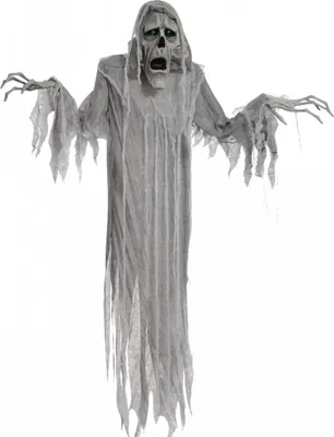 Produktbild von Sprechende Geister Phantom Halloween Figur mit Sound & Lichteffekt 180cm