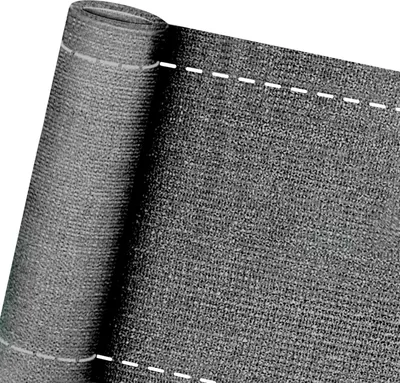 Produktbild von TRMLBE Zaunblende Sichtschutz Windschutz 150 g/m² HDPE mit UV-stabilisiert und Wetterfest für Zaun & Balkongeländer Balkon Geländer Terrasse Beschattungsnetz (Grau, 1,8m x 10m)