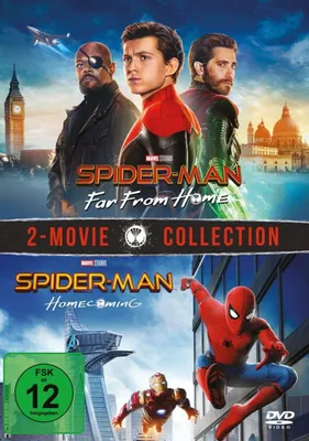Produktbild von PLAION Spider-Man: Far From Home / Spider-Man: Homecoming (2 DVDs), Film, DVD, Deutsch, Englisch, Französisch, Türkisch, 252 min, Spider-Man: Far From Home / Spider-Man: Homecoming, Abenteuer