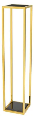 Produktbild von Casa Padrino Luxus Beistelltisch Gold 25 x 25 x H. 120 cm - Designer Tisch Möbel