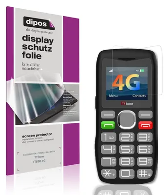 Produktbild von 4x Schutzfolie für TTfone TT890 4G klar Displayschutzfolie Folie Display Schutz dipos