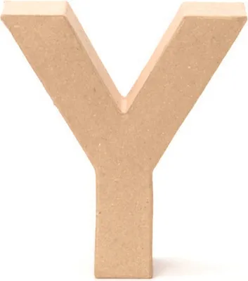 Produktbild von Glorex Papp-Buchstabe Y 17,5 x 5,5 cm