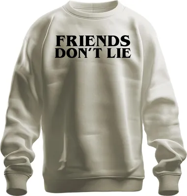 Immagine prodotto di Friends Don't Lie Stranger Fan Gift Retro Series Fan Unisex Felpa Pullover, Nature, L