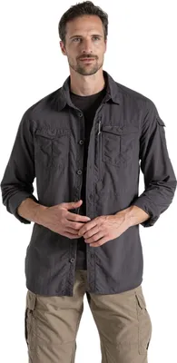 Image de Craghoppers - "Adventure III" chemise pour homme manches longues CG2173 (XL) (Poivre noir)