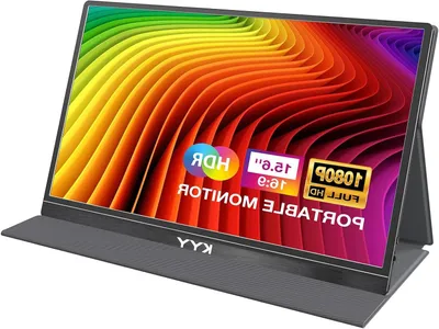Immagine prodotto di Monitor portatile - Display portatile - Schermo esterno - Monitor per laptop - Monitor per videogiochi - 15,6 pollici Full HD