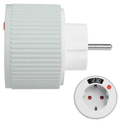 Produktbild von Countdown Timer Steckdose LED Display digitaler Timer 1 Minute bis 24 Stunden
