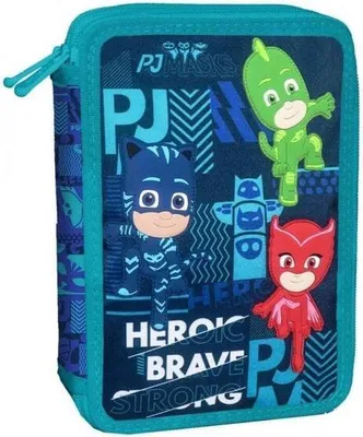 Produktbild von federtasche PJ Masks Jungen 21 cm Polyester blau 31 Stück