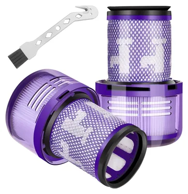 2 Ersatzfilter für Dyson V12 Detect Slim, waschbar, wiederverwendbar