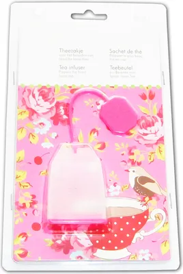 Produktbild von TEESIEB Silikon Tee-Ei Teenetz Teefilter Teebeutel Teekugel Teeei Sieb 80 (Pink)