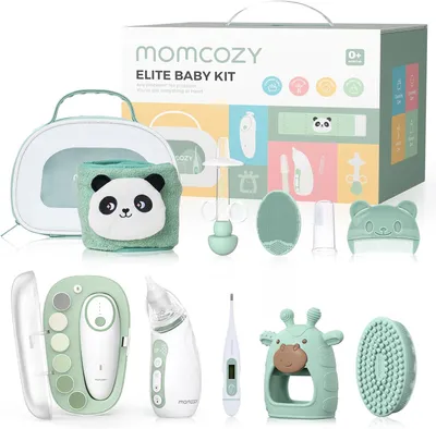 Obrázok produktu pre Momcozy Elite – Súprava pre starostlivosť o bábätko – Prémiová súprava pre oslavu príchodu bábätka a základné vybavenie – Na starostlivosť, zdravie a čistenie