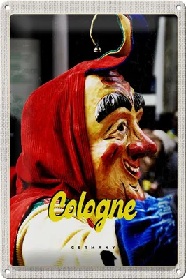 Produktbild von Blechschild Reise 20x30cm Köln Deutschland Karneval Verkleidung